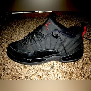 Jordan 12 Retro Low Max Lace up Low Top Orange Sneakers Size 11